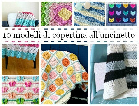 10 modelli di copertina all'uncinetto