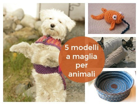 5 modelli a maglia per animali