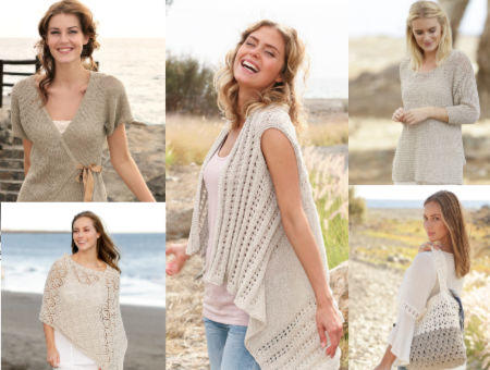 5 modelli gratis con il filato Drops Bomull-Lin