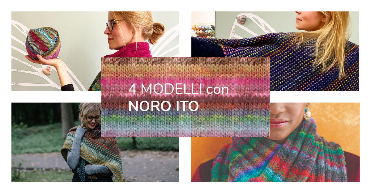 4 modelli a maglia con noro ito