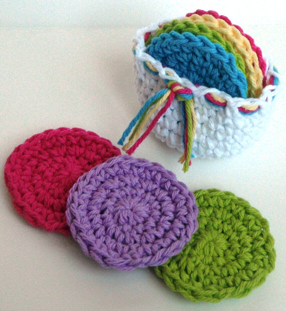 Lavori all'uncinetto, sottobicchieri crochet
