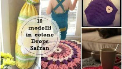 Lavori all’uncinetto, 10 tutorials con Drops Safran, il cotone crochet più sottile di Drops