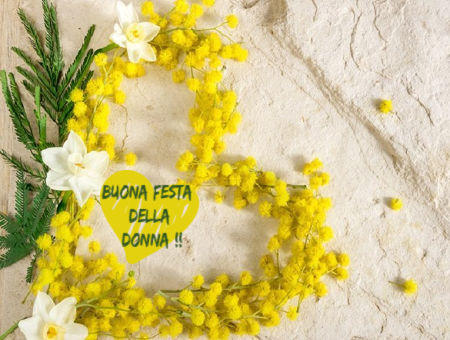 Lavoro a maglia per la festa della donna: il punto mimosa