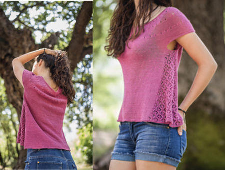 Maglia ai ferri in lino Cascata