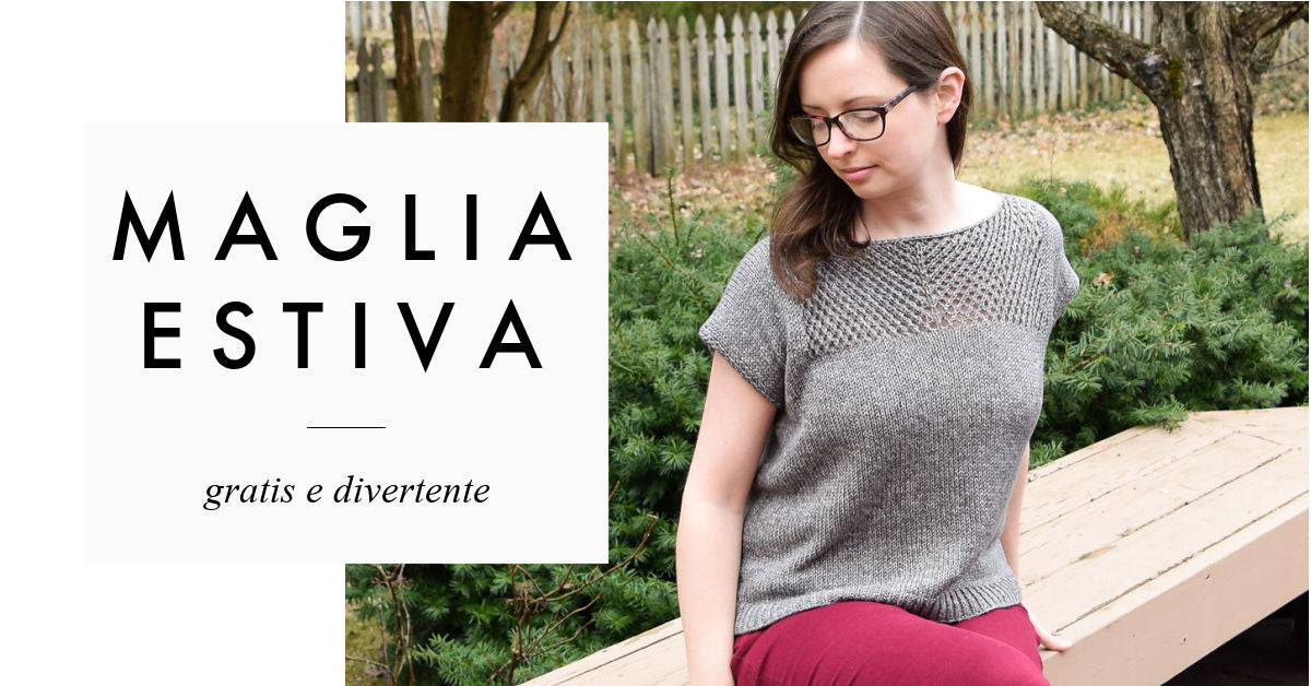 maglia estiva ai ferri