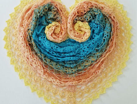 Scialle all'uncinetto Paradise Island Shawl