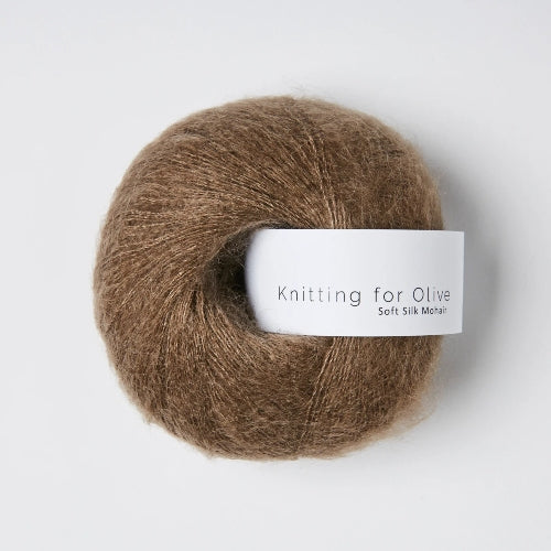 Knitting for Olive Soft Silk Mohair Bark