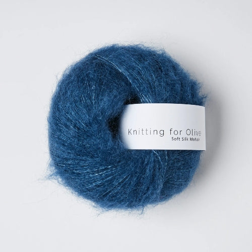 Knitting for Olive Soft Silk Mohair Blue Tit