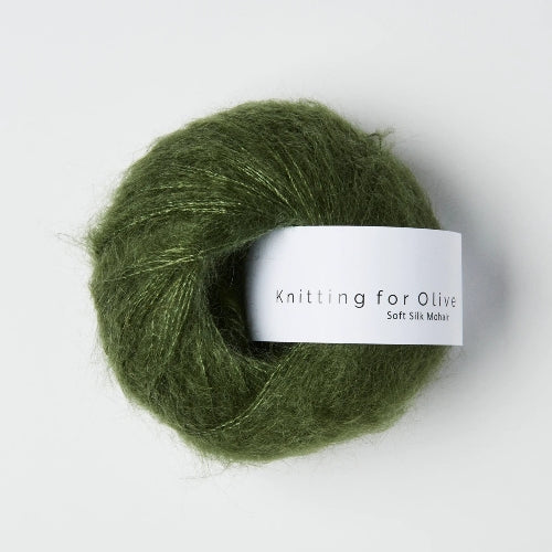 Knitting for Olive Soft Silk Mohair Bottle Green