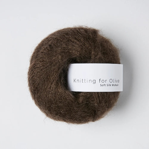 Knitting for Olive Soft Silk Mohair Brown Bear