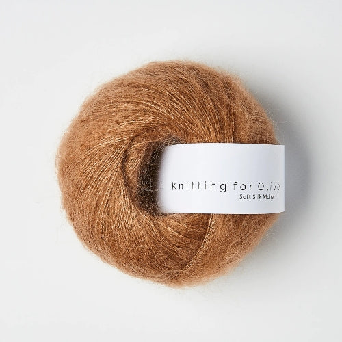 Knitting for Olive Soft Silk Mohair Brown Nougat