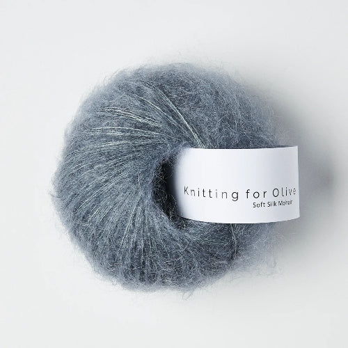 Knitting for Olive Soft Silk Mohair Dusty Petroleum Blue