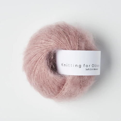 Knitting for Olive Soft Silk Mohair Dusty Rose