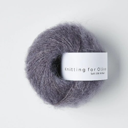 Knitting for Olive Soft Silk Mohair Dusty Violet