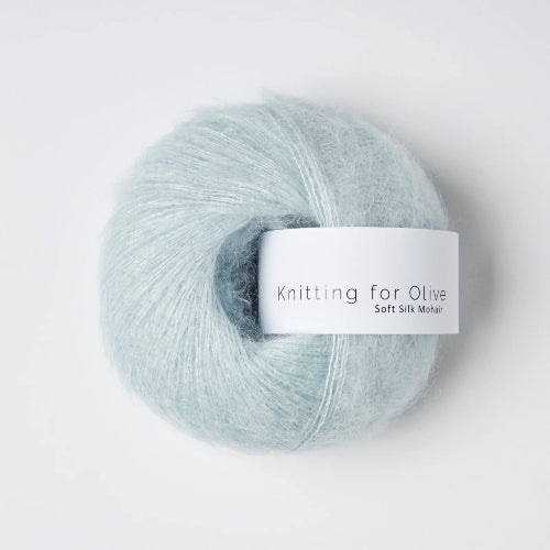 Knitting for Olive Soft Silk Mohair Ice blue