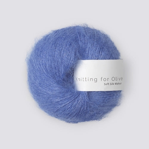 Knitting for Olive Soft Silk Mohair Lavender Blue