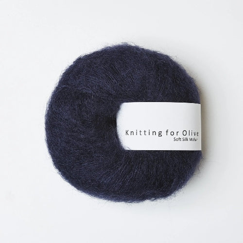 Knitting for Olive Soft Silk Mohair Navy
