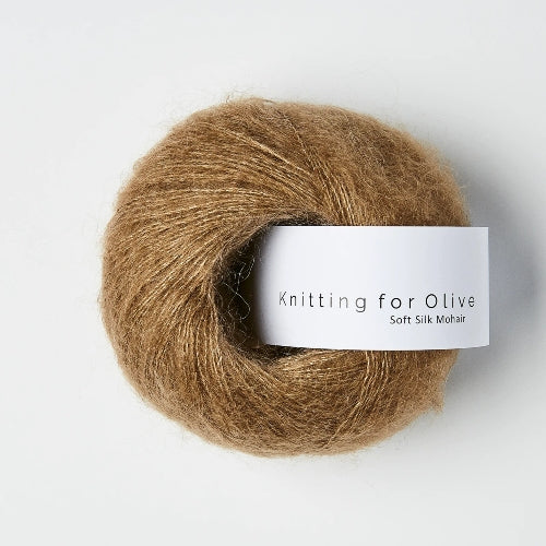 Knitting for Olive Soft Silk Mohair Nut Brown