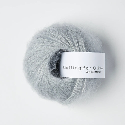 Knitting for Olive Soft Silk Mohair Soft Blue