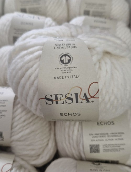 Sesia Echos – Filato in Lana Vergine Biologica e Alpaca