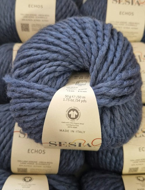 Sesia Echos – Filato in Lana Vergine Biologica e Alpaca