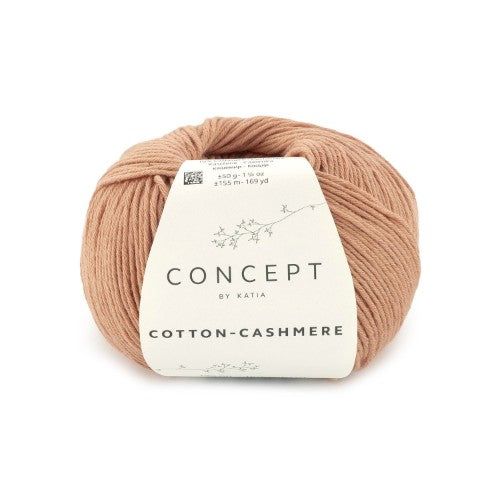 filato katia cotton cashmire 90 pesca
