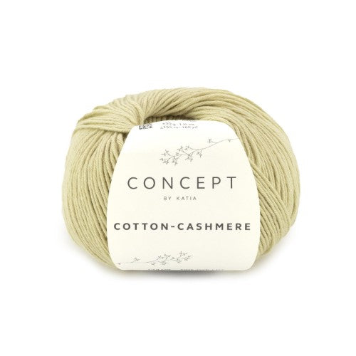 filato katia cotton cashmire 92 te verde
