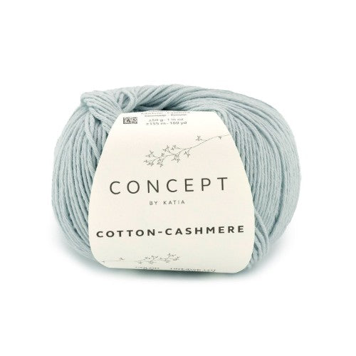 filato katia cotton cashmire 93 blu chiaro