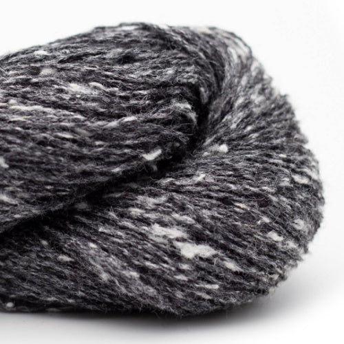 filato tussah tweed 13 black spotted mix
