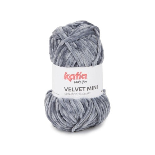 filato velvet mini 215 grigio medio