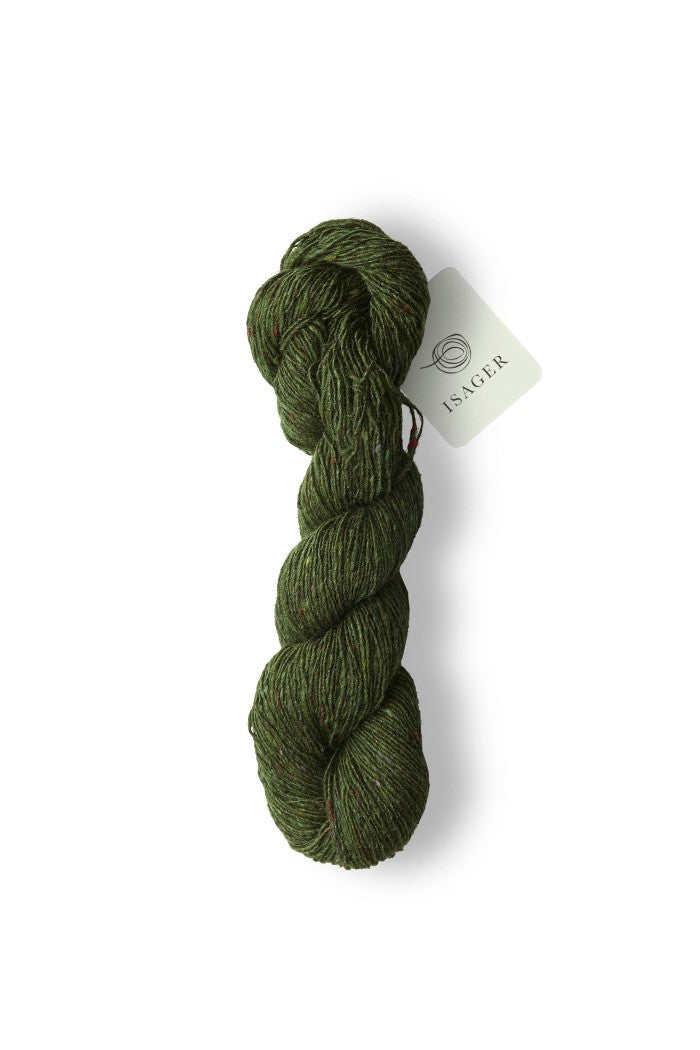 isager tweed bottle green