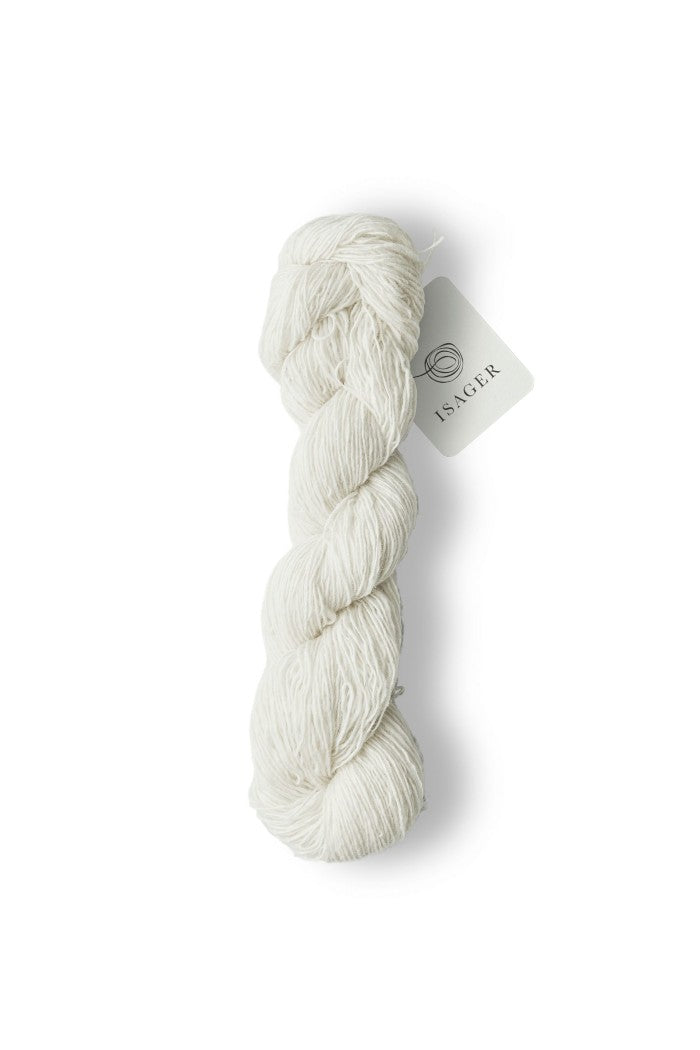 isager tweed raw white