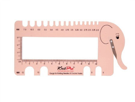knitpro knitting gauge elefante