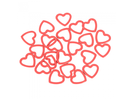 knitpro segnapunti cuore in metallo