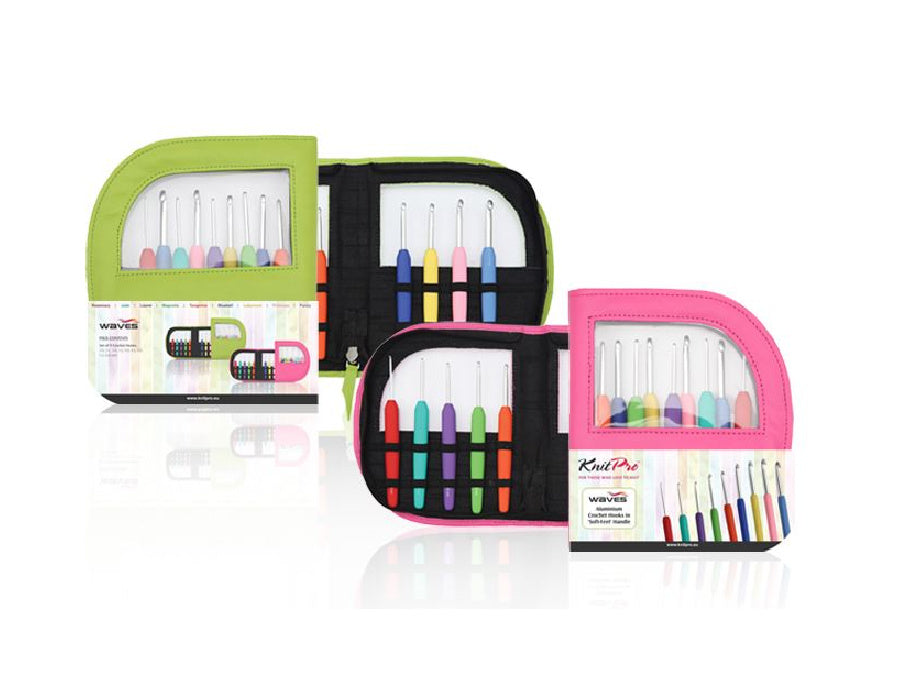 Knitpro set uncinetti con manico in gomma