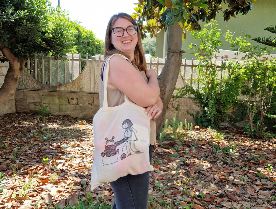 Shopper in cotone per creative