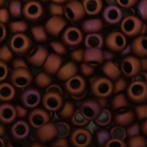 toho beads 0703 red purple brown