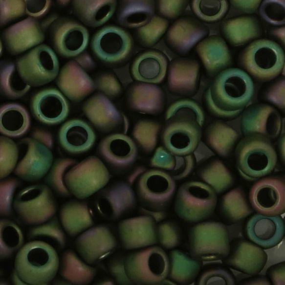 toho beads 0708 green purple