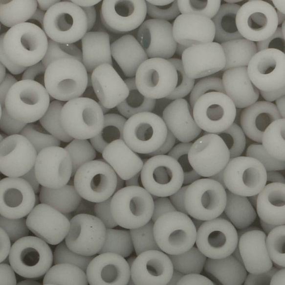 toho beads 0767 white grey