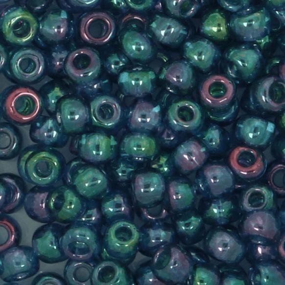 toho beads 321 green blue purple