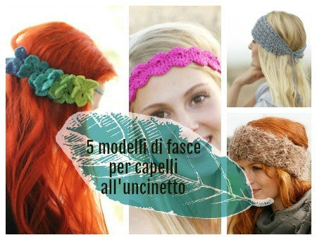 5 modelli di fasce per capelli all'uncinetto
