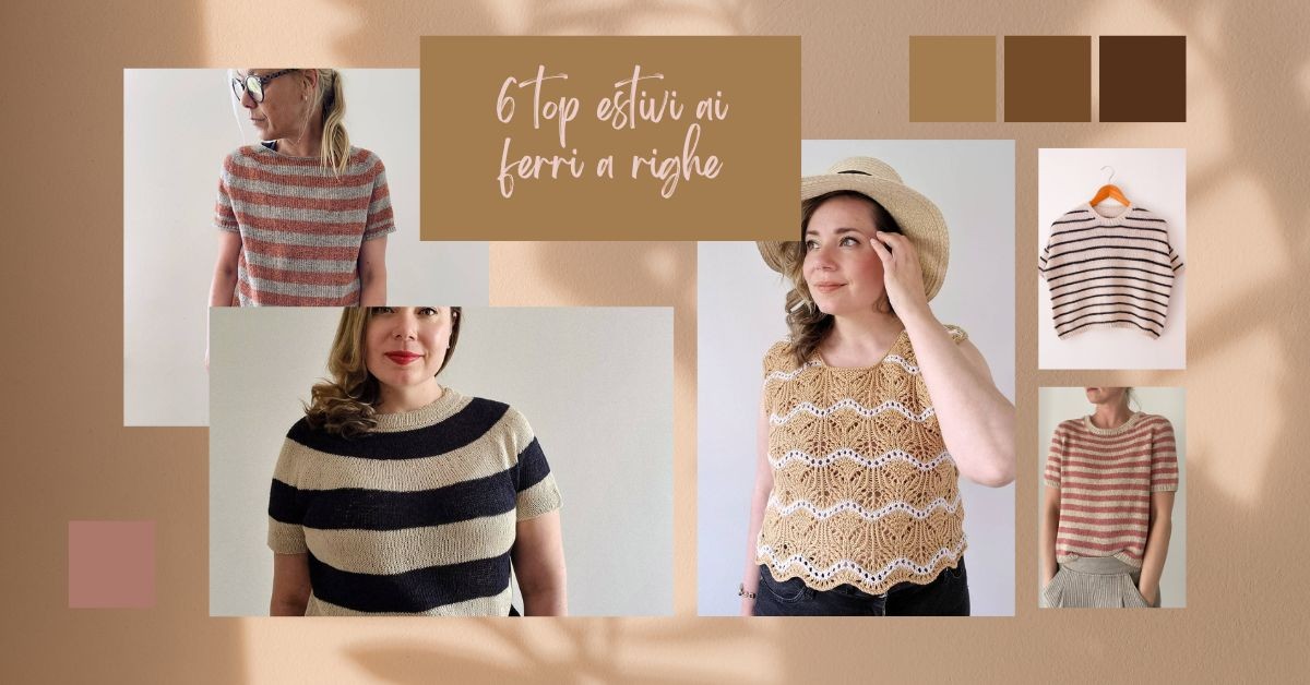 6 top estivi ai ferri a righe