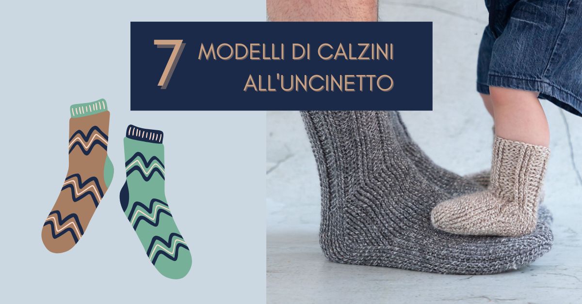 7 modelli di calzini ad uncinetto
