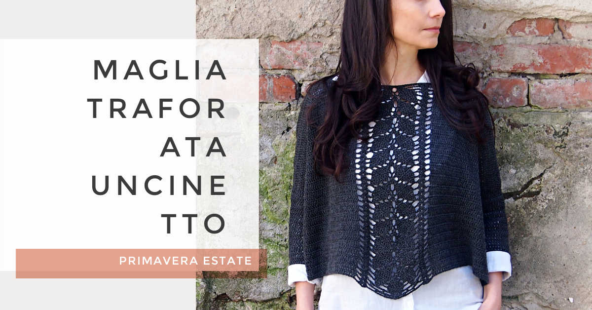 Maglia all'uncinetto traforata
