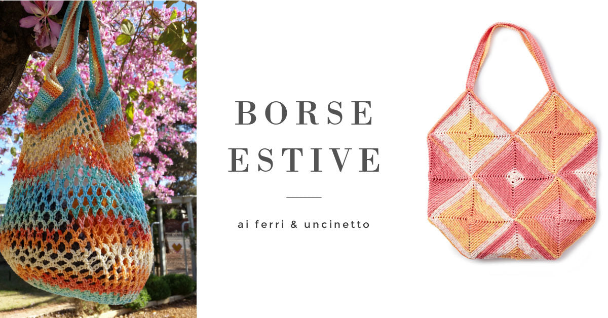 10 modelli di borse estive all'uncinetto e ai ferri