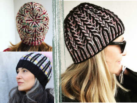 3 Cappelli ai Ferri con il Punto Brioche