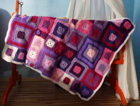 Coperta all'uncinetto Klimt