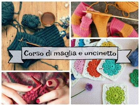 corso lavori a maglia e uncinetto