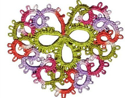 Un cuore colorato al chiacchierino