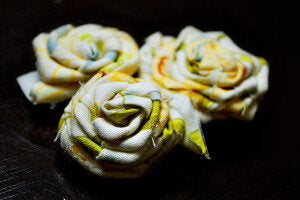 tutorial fiore di stoffa